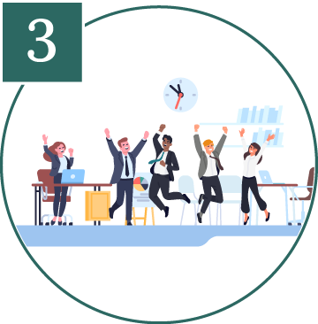 社員の幸せを考えている